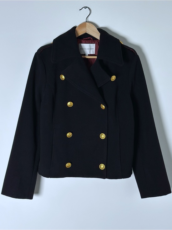 Rebecca Minkoff Jackets & Blazers - Rebecca Minkoff Women’s Double-Breasted Peacoat Jacket/Gold Buttons/Black/Size M